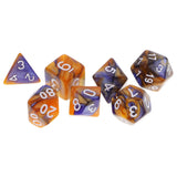 Maxbell 49PCS Double-Colors Polyhedral Dice 16mm for Dungeons and Dragons RPG MTG Games