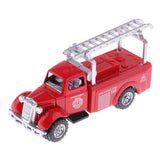 Maxbell Kids Toy Model Diecast Car 1:64 Vehicle Model Set (4 Pieces) Collection Gift - Fire Truck