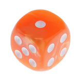Maxbell 10pcs/Pack Plastic Six Sided Dice D6 for Party Bar Game Accessory Orange