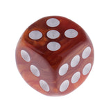 Maxbell 10pcs/Pack Plastic Six Sided Dice D6 for Party Bar Game Accessory Coffee