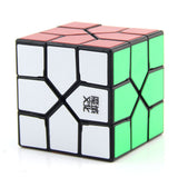 Maxbell 1 Piece MoYu Strange-shape Speed Cube Black Base Magic Cube 3x3x3 Puzzle Magic Cube Smoothly Quicky Twist Cube Durable ABS Puzzle Cube Kids Toddler Intelligence Toy