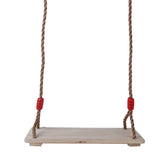 Maxbell Birch Wood Outdoor Swing Set Seat with Rope