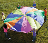 Maxbell 6.5 Feet 8 Handles Children Kid Rainbow Parachute Training Toy Game Colorful