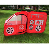 Maxbell Kids Childrens Playhouse Indoor Outdoor Pop Up Fire Truck Car Play Tent Toy