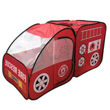 Maxbell Kids Childrens Playhouse Indoor Outdoor Pop Up Fire Truck Car Play Tent Toy