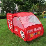 Maxbell Kids Childrens Playhouse Indoor Outdoor Pop Up Fire Truck Car Play Tent Toy