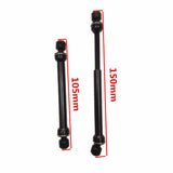 Maxbell 2 Pieces Black Stainless Steel Drive Shaft Drive Axle 105-150mm for RC Crawlers 1/10 D90 SCX10