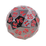 Maxbell Set of 2 Opaque Zinc Alloy Multi-sided Dices D60 Role Paly Game Toys Red 0.47inch