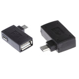 Maxbell 2Pc Micro USB 2.0 OTG Host Adapter w/ USB Power for Android Cellphone Tablet