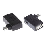 Maxbell 2Pc Micro USB 2.0 OTG Host Adapter w/ USB Power for Android Cellphone Tablet