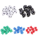 Maxbell 10 pieces 10 Sided Dice D10 Polyhedral Dice for Dungeons and Dragons Party Table Games White