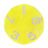 Maxbell 10 pieces 10 Sided Dice D10 Polyhedral Dice for Dungeons and Dragons Party Table Games Yellow