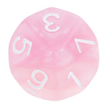 Maxbell 10 pieces 10 Sided Dice D10 Polyhedral Dice for Dungeons and Dragons Party Table Games Pink