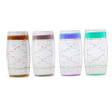 Maxbell Creative Square Floating Oil Liquid Bubbler Motion Timer Hour Glass Ladder