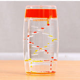 Maxbell Creative Square Floating Oil Liquid Bubbler Motion Timer Hour Glass Ladder