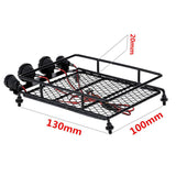 Maxbell RC Car Parts Roof Rack w/ LED Lights for 1:8 1:10 CC01 RC4WD D90 SCX10 Axial