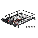 Maxbell RC Car Parts Roof Rack w/ LED Lights for 1:8 1:10 CC01 RC4WD D90 SCX10 Axial