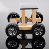 Maxbell Plastic/Wood DIY Car Accessories Puzzle Toy Car 4-Wheels Kit Handmade Crafts