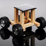 Maxbell Plastic/Wood DIY Car Accessories Puzzle Toy Car 4-Wheels Kit Handmade Crafts