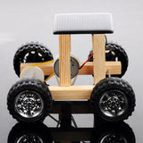 Maxbell Plastic/Wood DIY Car Accessories Puzzle Toy Car 4-Wheels Kit Handmade Crafts