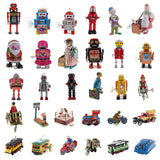 Maxbell Retro Wind Up Walking Search & Rescue Robot Clockwork Mechanical Tin Toys