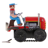 Maxbell Classic Farm Tractor Tin Toy Collectible Clockwork Wind Up Toys Children Adult Gifts