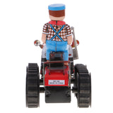 Maxbell Classic Farm Tractor Tin Toy Collectible Clockwork Wind Up Toys Children Adult Gifts