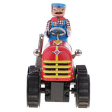 Maxbell Classic Farm Tractor Tin Toy Collectible Clockwork Wind Up Toys Children Adult Gifts