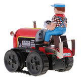 Maxbell Classic Farm Tractor Tin Toy Collectible Clockwork Wind Up Toys Children Adult Gifts