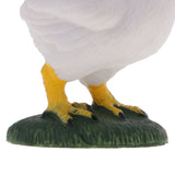 Maxbell Environmental PVC Realistic Zoo Figures Jungle Farm Animals Cock Figurine Kids Toy Party Bag Favor White