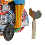 Maxbell Clown On Motorcycle Tin Toy Collectible Clockwork Wind Up Toys for Kids Gift