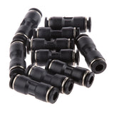 Maxbell 30 Pieces 6mm 8mm 10mm Straight Air Line Quick Fittings Pneumatic Connector