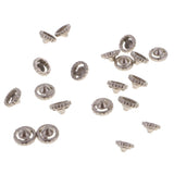 Maxbell 20Pcs Spinning Top Metal Performance Spare Parts Gyro Tips Parts Character Toys 1.5cm Diameter