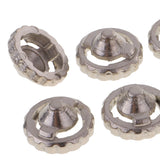 Maxbell 10Pcs Spinning Top Metal Performance Spare Parts Gyro Tips Parts Character Toys 1.5cm Diameter