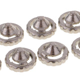 Maxbell 10Pcs Spinning Top Metal Performance Spare Parts Gyro Tips Parts Character Toys 1.5cm Diameter