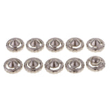 Maxbell 10Pcs Spinning Top Metal Performance Spare Parts Gyro Tips Parts Character Toys 1.5cm Diameter