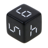 Maxbell 10 Pieces 16mm D6 Dice Six Sided Die Black with White Numbers for RPG & Board Games