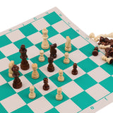 Maxbell Portable Chess with Roll up Chessboard for Travel Camp Toys 13.77 x 3.14inch Small