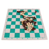 Maxbell Portable Chess with Roll up Chessboard for Travel Camp Toys 13.77 x 3.14inch Small