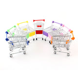 Maxbell Kids Children Pretend Play Mini Shopping Entertainment Fun Cart Trolley Home Room Office Decor Toy Gift Sky Blue