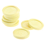Maxbell Set of 24 Pieces Plastic Currency Chips Poker Casino Chips Board Game with Crown Pattern DIY Craft Party Fun Yellow
