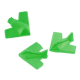 Maxbell Set of 60 Pieces Plastic Board Game Counters with Plane Shape Numeracy Teaching Educational Material DIY Kids Toy Gift Green