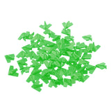 Maxbell Set of 60 Pieces Plastic Board Game Counters with Plane Shape Numeracy Teaching Educational Material DIY Kids Toy Gift Green