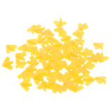 Maxbell Set of 60 Pieces Plastic Board Game Counters with Plane Shape Numeracy Teaching Educational Material DIY Kids Toy Gift Yellow