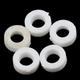 Maxbell 50 Piecess 3mm Plastic Shaft Fixed Spacer Gasket Sleeve for Model Making Toy Car Part White