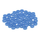 Maxbell 50 Pieces 3mm Plastic Gasket Shaft Sleeve Fixed Gear for Model Making  Blue