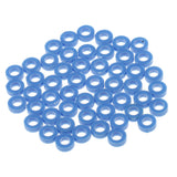 Maxbell 50 Pieces 3mm Plastic Gasket Shaft Sleeve Fixed Gear for Model Making  Blue