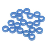 Maxbell 50 Pieces 3mm Plastic Gasket Shaft Sleeve Fixed Gear for Model Making  Blue