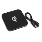 Maxbell Black Q8 Qi Wireless Charger Charging Pad Plate for iPhone Samsung GALAXY S6