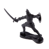 Maxbell 60 pcs/lot Sliver Black Warriors Medieval Soldiers Military Figures Toy